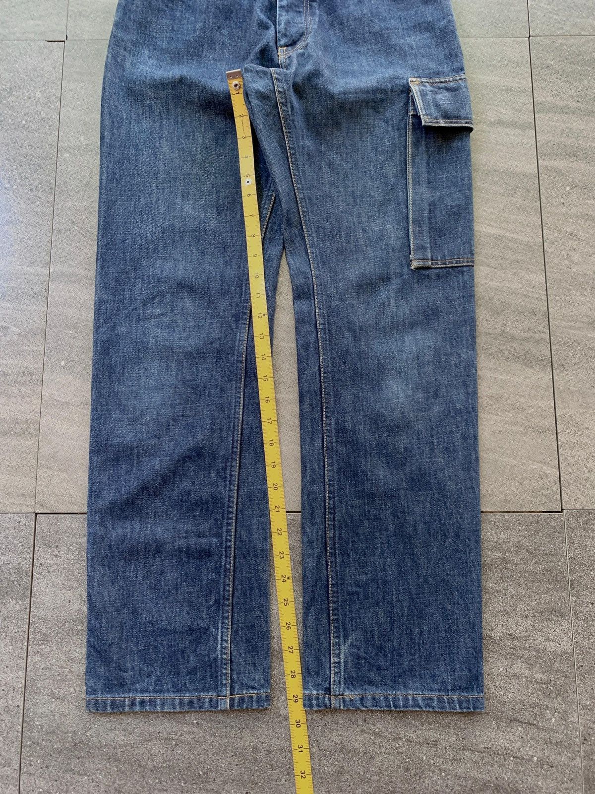 Helmut Lang FREE TAX! 2000s Cargo Denim Jeans Size US 30 / EU 46 - 16 Thumbnail