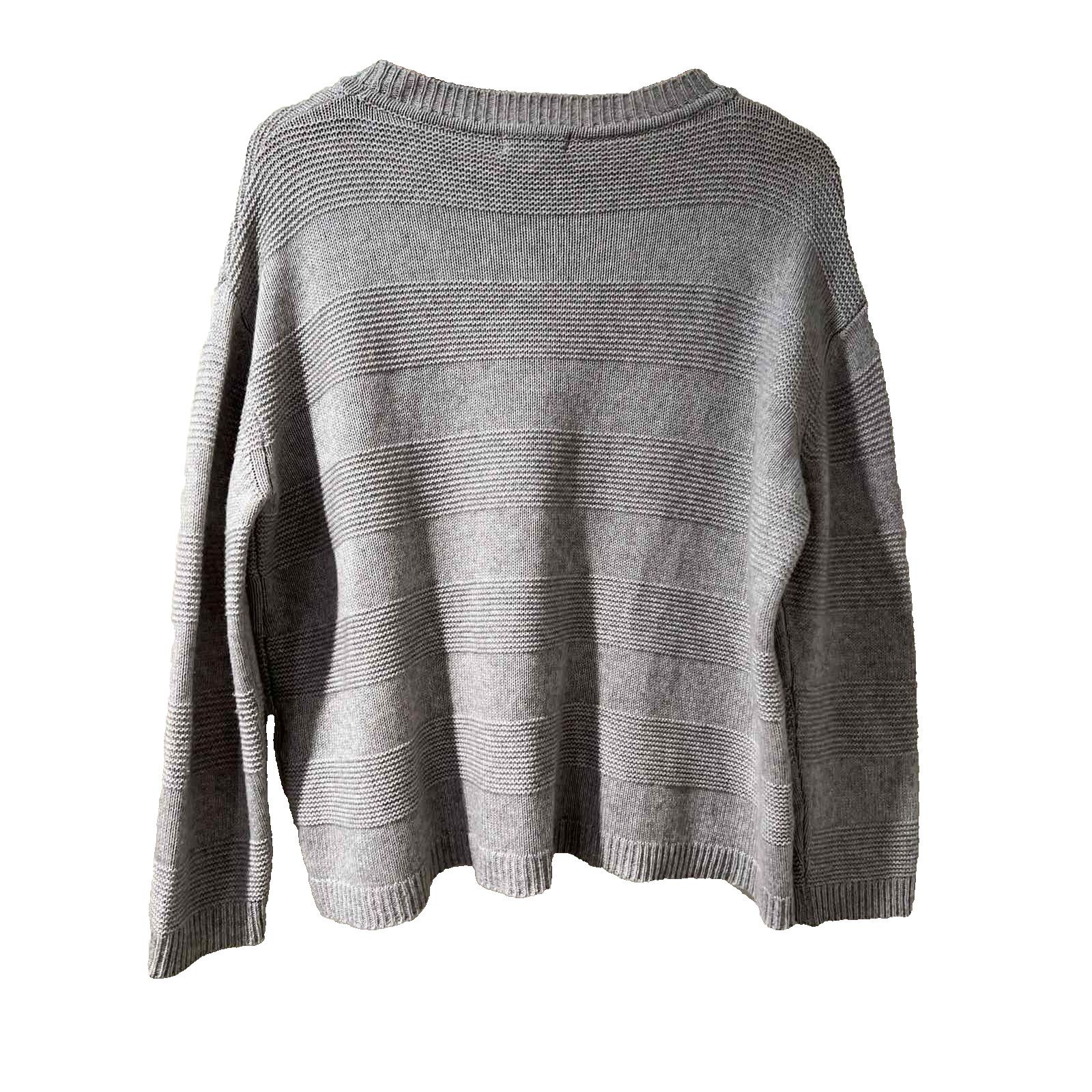 Broken Promises Co. Bartolini Cashmere Sweater cable knit Gray size M A001363 Size M / US 6-8 / IT 42-44 - 4 Thumbnail