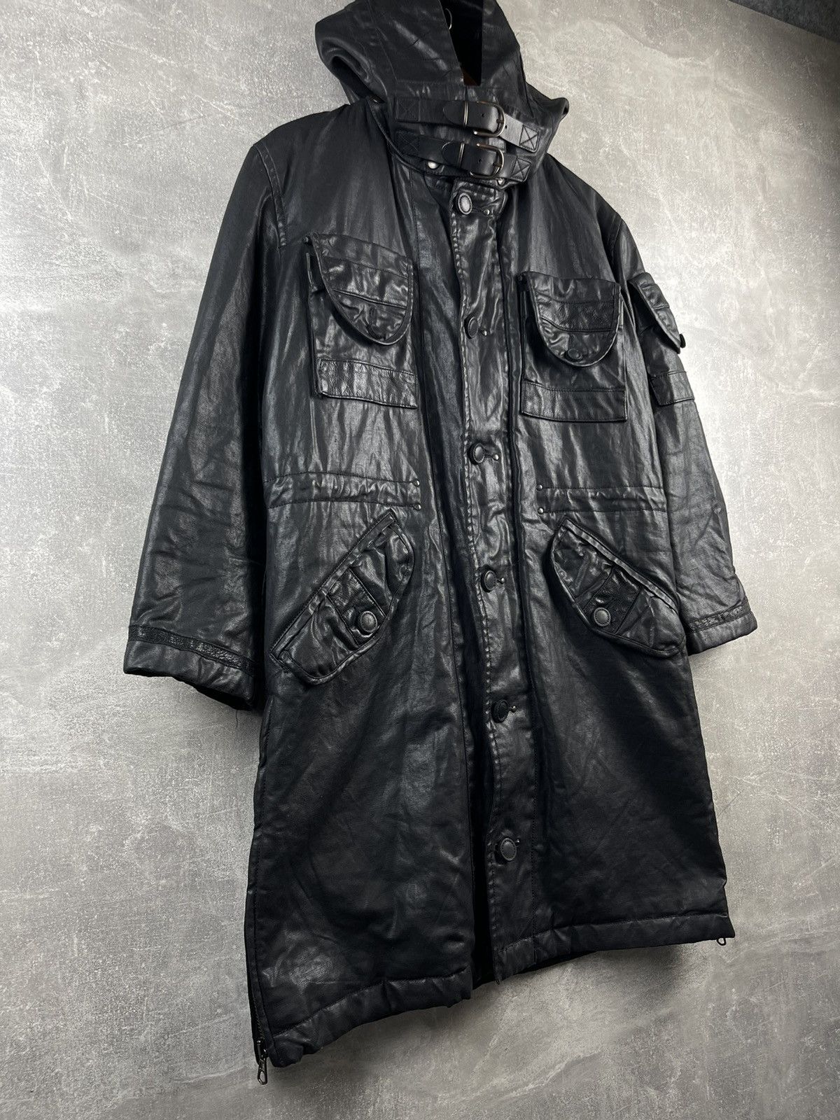 Messagerie Messagerie Black Opium Avant Garde Rubberized Waterprof Coat Size US M / EU 48-50 / 2 - 6 Thumbnail