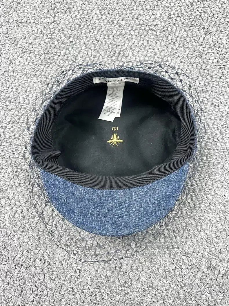 Dior Dior Size 57 Blue denim mesh beret Size ONE SIZE - 3 Thumbnail