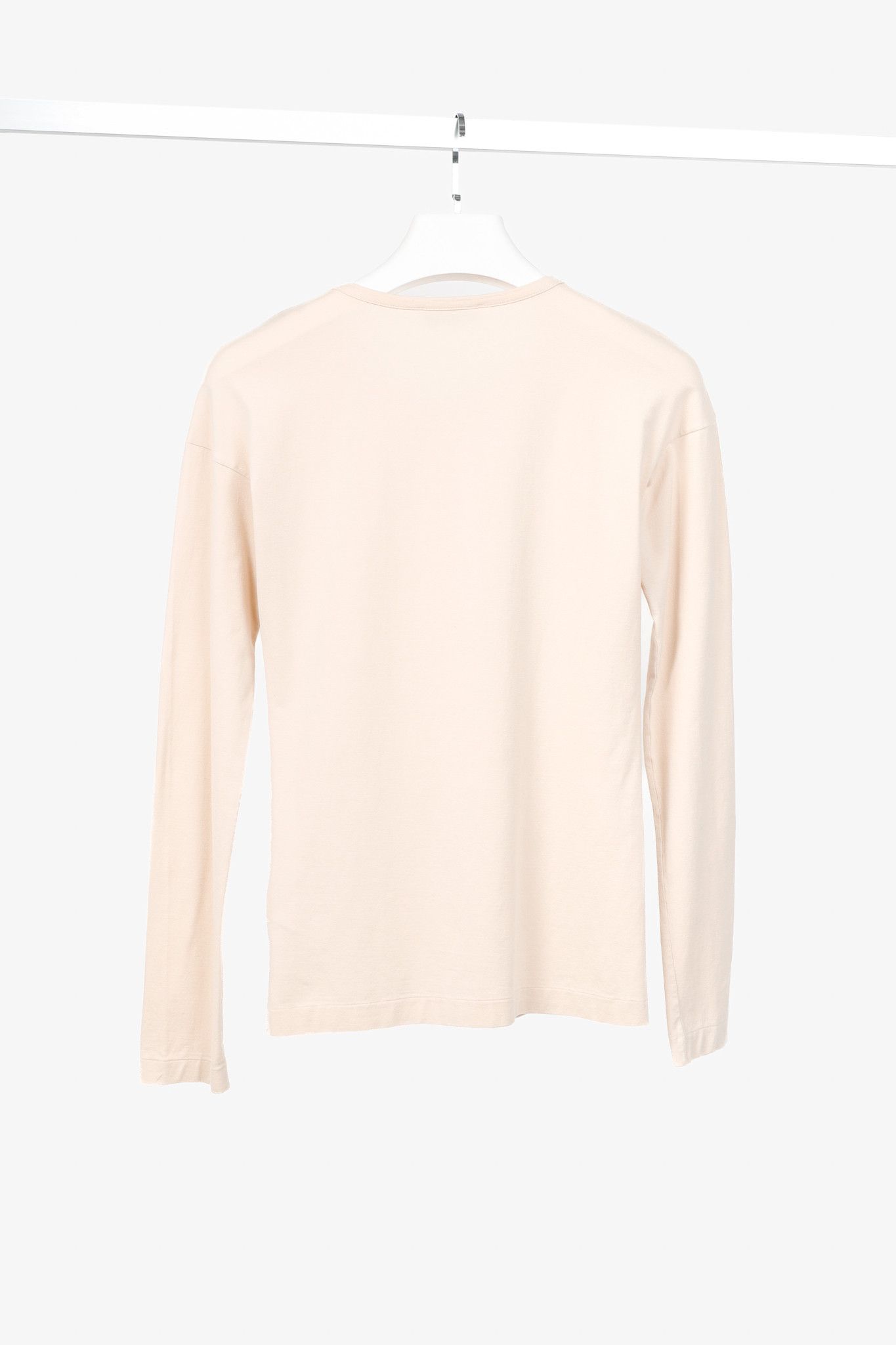 Jil Sander Jil Sander Peach Cotton Long-Sleeve T-Shirt Size L / US 10 / IT 46 - 2 Thumbnail