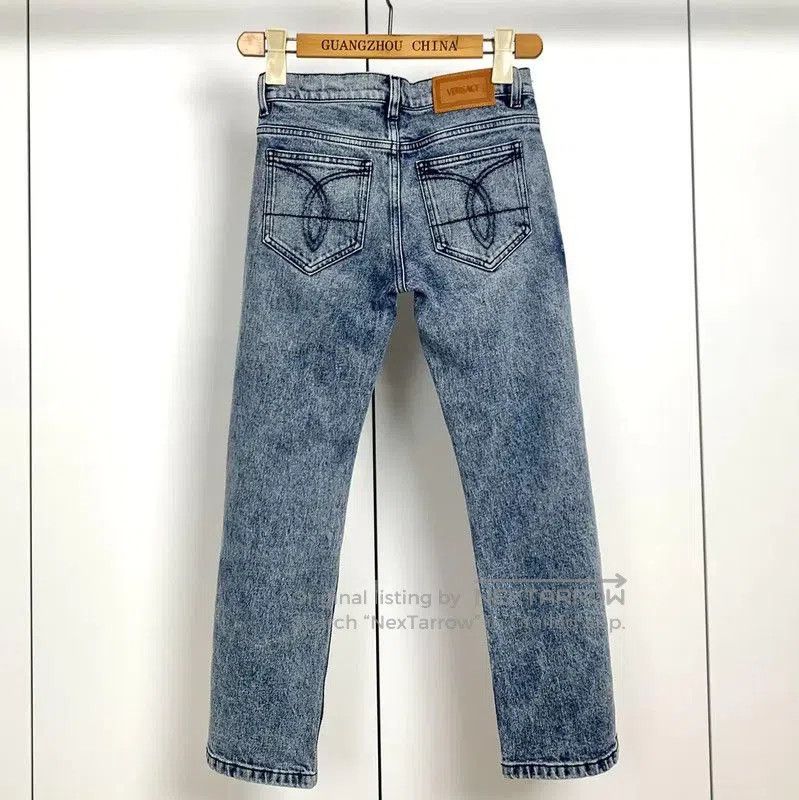 Versace Versace Blue Cotton Women's Denim Pants . Size 22" - 2 Thumbnail