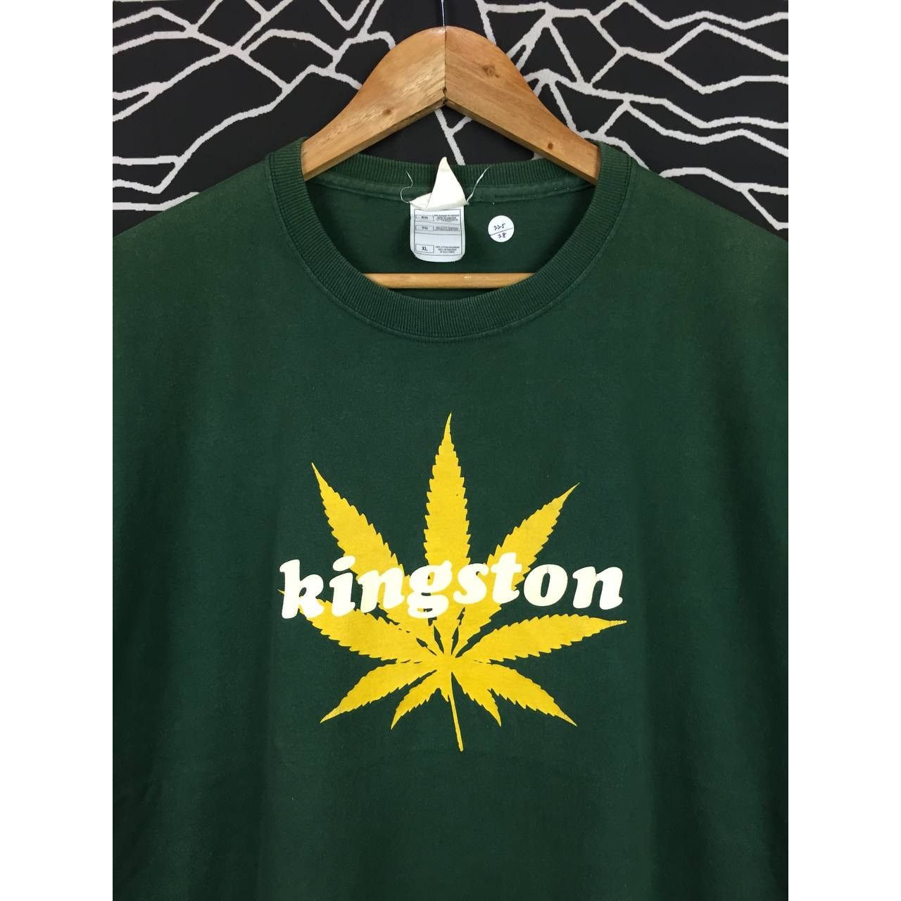 Vintage Vtg Kingston Marijuana Cannabis Leaf Iconic Weed Graphic Tee Size US XL / EU 56 / 4 - 3 Thumbnail