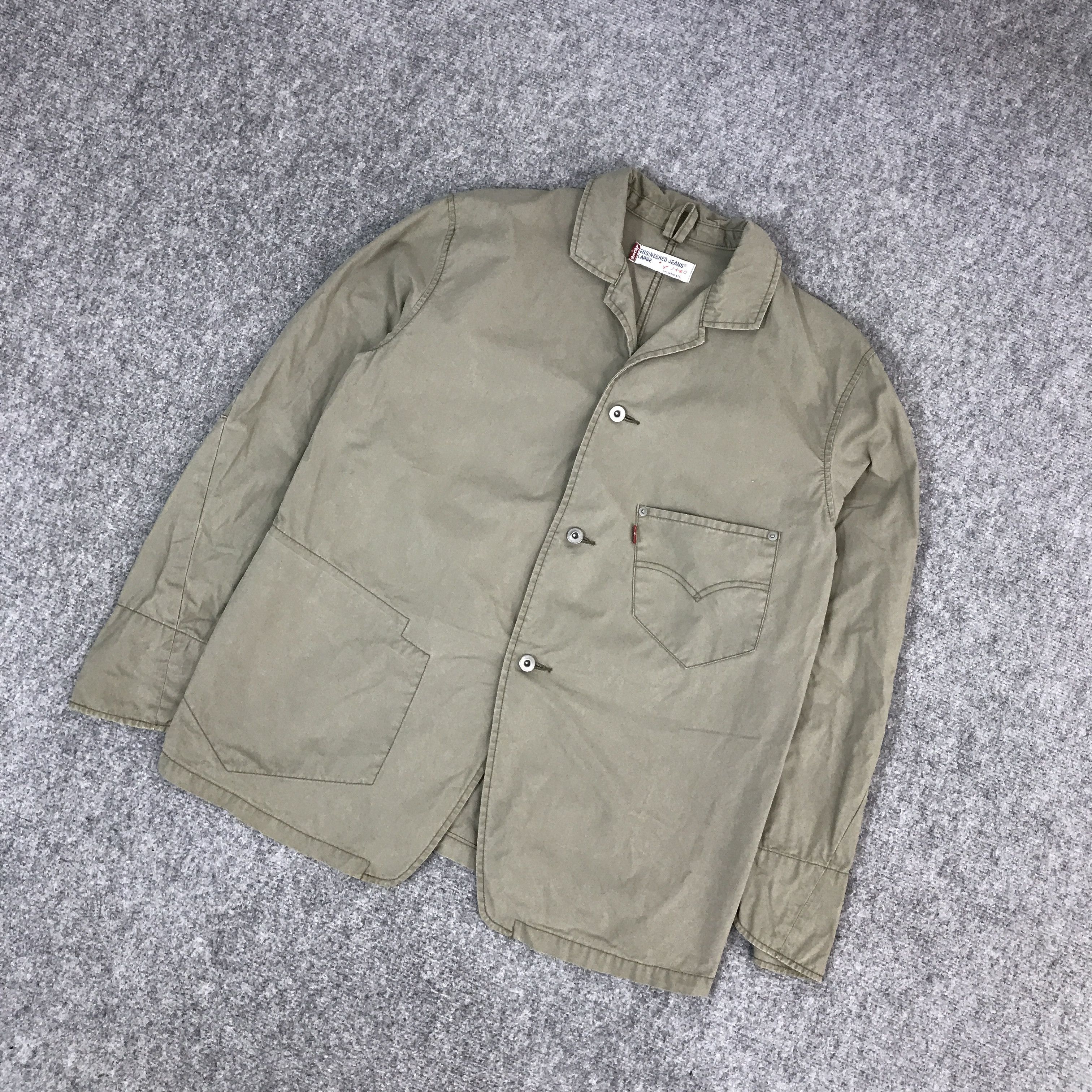 Levi's Vintage Clothing LEVIS ENGINEERED JEANS BUTTON SINGLE POCKET JACKET Size US L / EU 52-54 / 3 - 5 Thumbnail