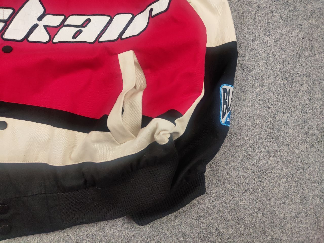 Vintage Aelfric Eden Blackair Vintage Racing Bomber Jacket Logo Y2K Size US M / EU 48-50 / 2 - 7 Thumbnail
