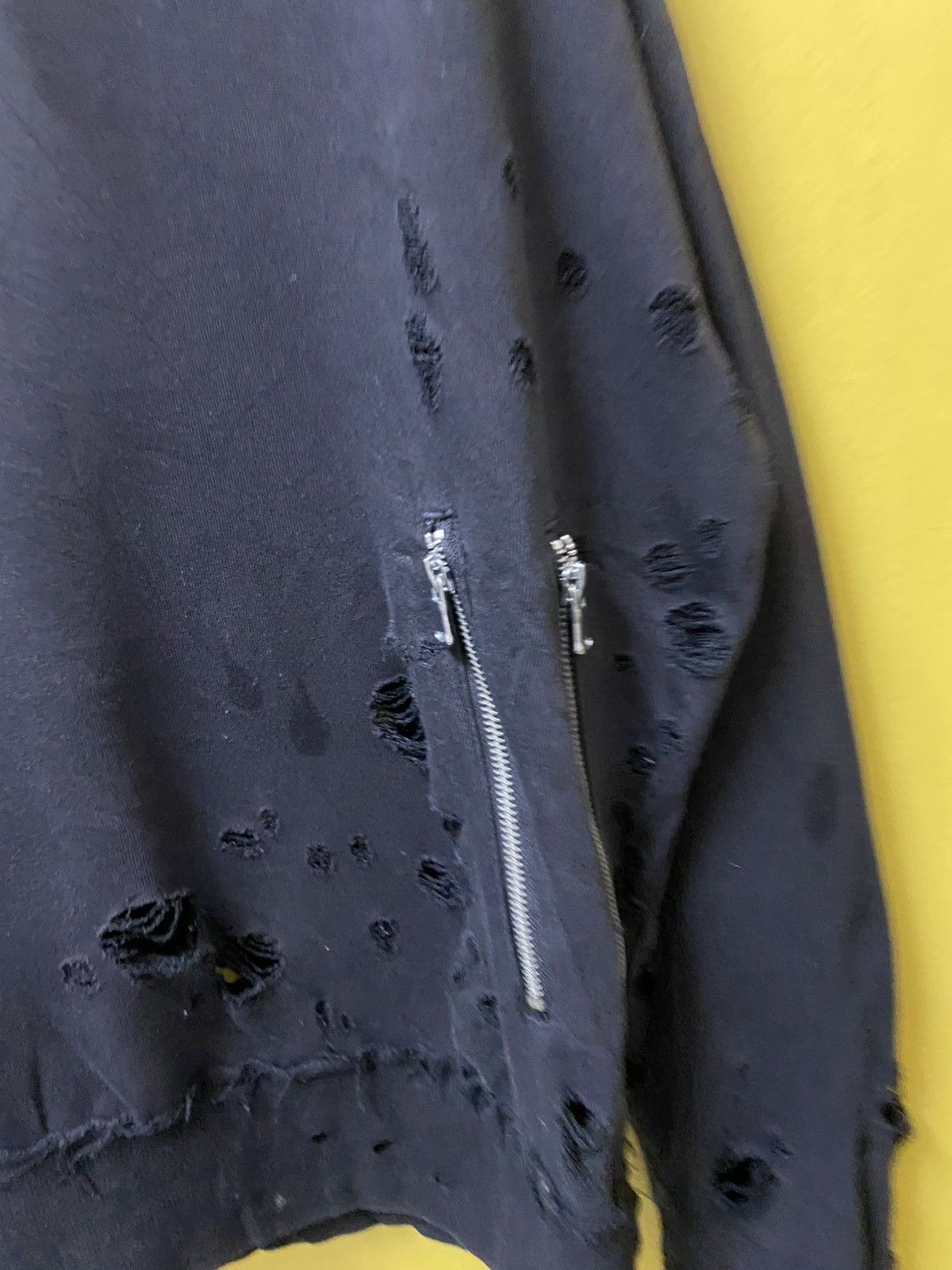 If Six Was Nine Blvck Flame Destressed Hoodie Black Colour Size US XL / EU 56 / 4 - 3 Thumbnail