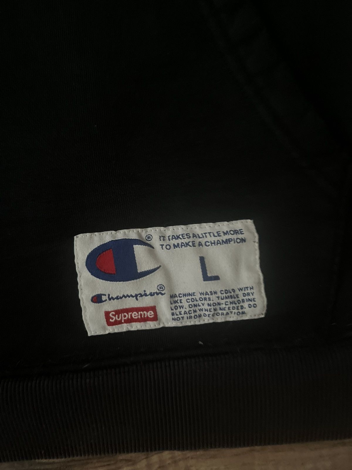 Champion × Supreme Supreme Champion Hooded Sweatshirt Size US L / EU 52-54 / 3 - 2 Thumbnail