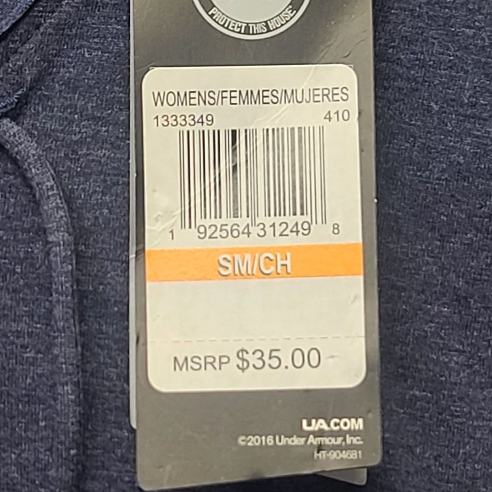 Under Armour Under Armour T Shirt Womens S Short Sleeve Cropped Relaxed Fit Blue Logo Beach 90s? Size 28" / US 6 / IT 42 - 3 Thumbnail