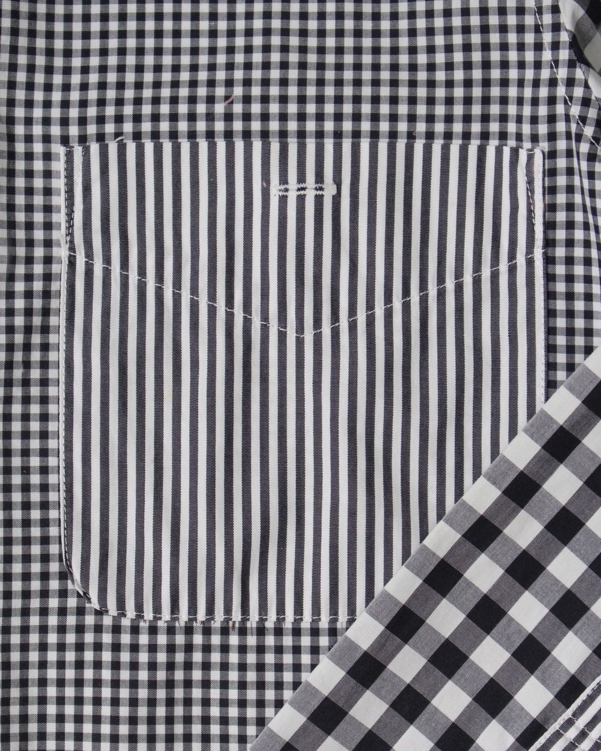 Issey Miyake SS2013 NÉ-NET PATCHWORK CHECK STRIPE SHIRT Size US M / EU 48-50 / 2 - 10 Thumbnail