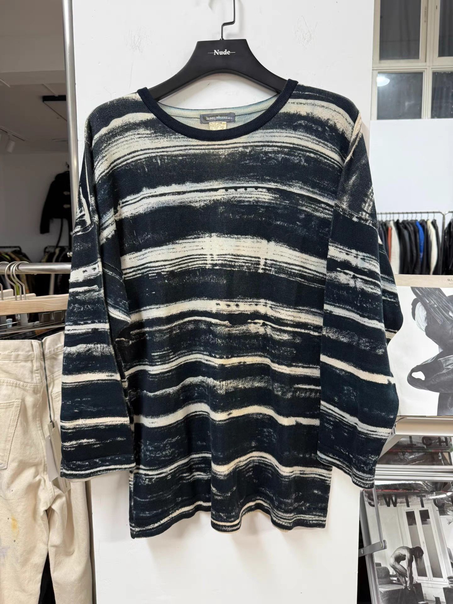 Issey Miyake Issey miyake 80S Tie-Dye Striped Sweater K20 Size US M / EU 48-50 / 2 - 1 Thumbnail