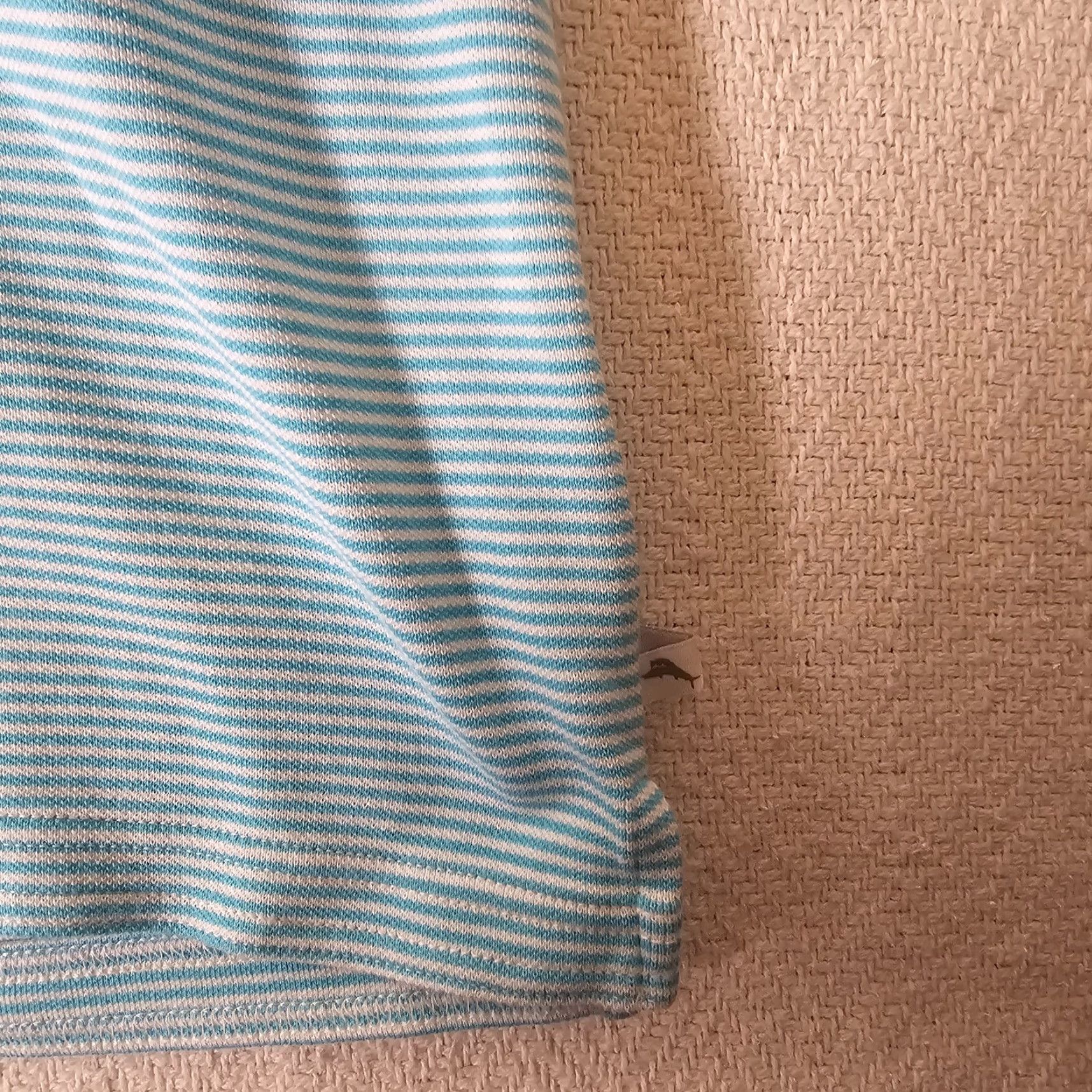 Tommy Bahama Tommy Bahama Polo Shirt Mens L Blue Striped Supima Cotton Polyester Knit Casual Short Sleeve Golf Walking Classic Size US L / EU 52-54 / 3 - 4 Thumbnail