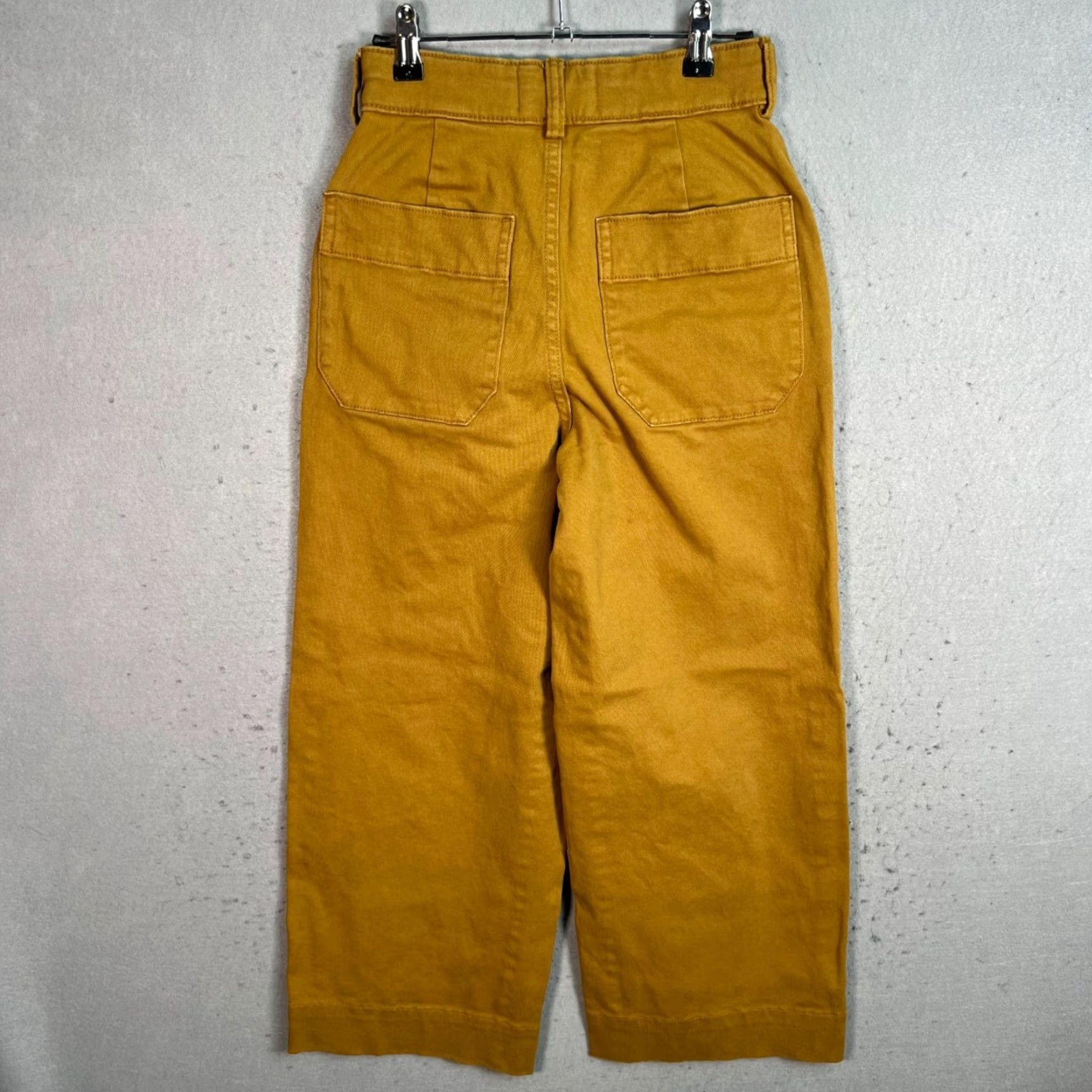 Everlane Everlane Wide-Leg Pants Womens 00 Brown Cropped Casual Preppy Size 24" / US 00 / IT 34 - 2 Thumbnail