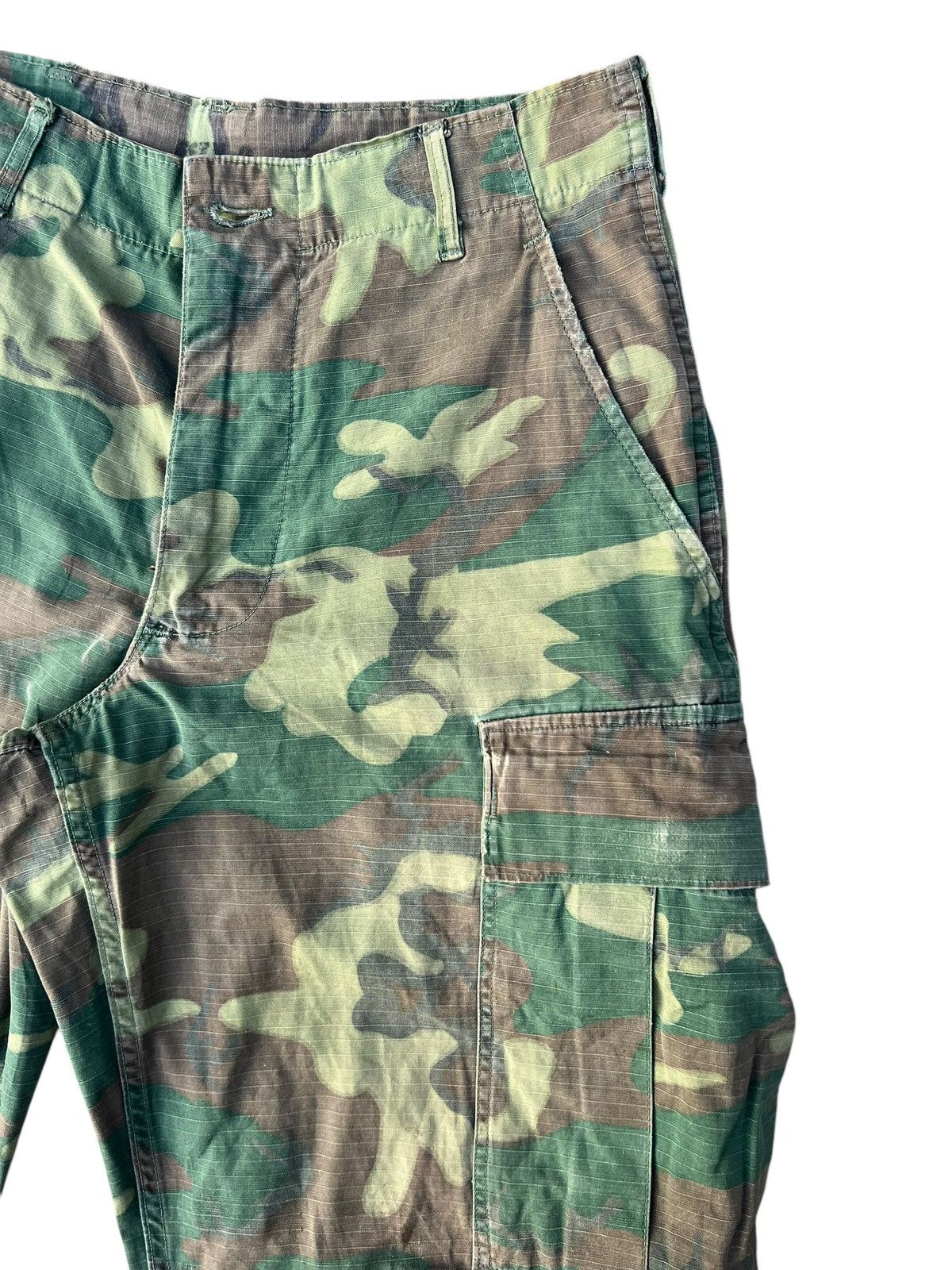 Vintage Vintage 1969 Vietnam War ERDL Camo Ripstop Poplin Trouser Size US 30 / EU 46 - 12 Thumbnail