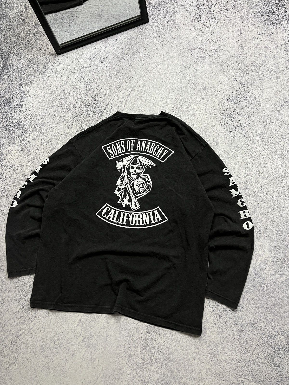 Band Tees × Vintage Vintage Sons Of Anarchy California Longsleeve T-Shirt Y2k Size US XL / EU 56 / 4 - 2 Thumbnail