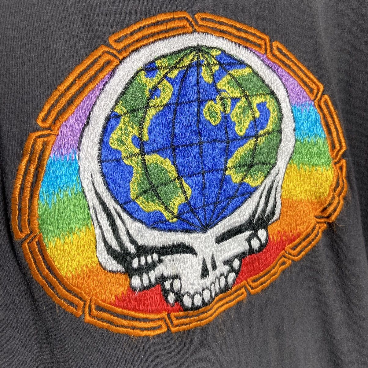 Band Tees Vintage 80s Grateful Dead Skull Patch Logo Band Tee Size US XL / EU 56 / 4 - 2 Thumbnail