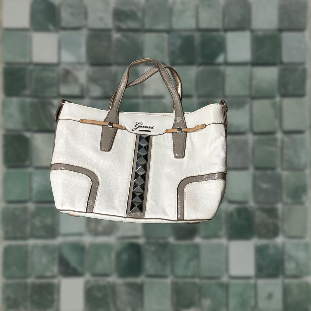 Guess VINTAGE GUESS Purse White Handbag Size ONE SIZE - 1 Thumbnail