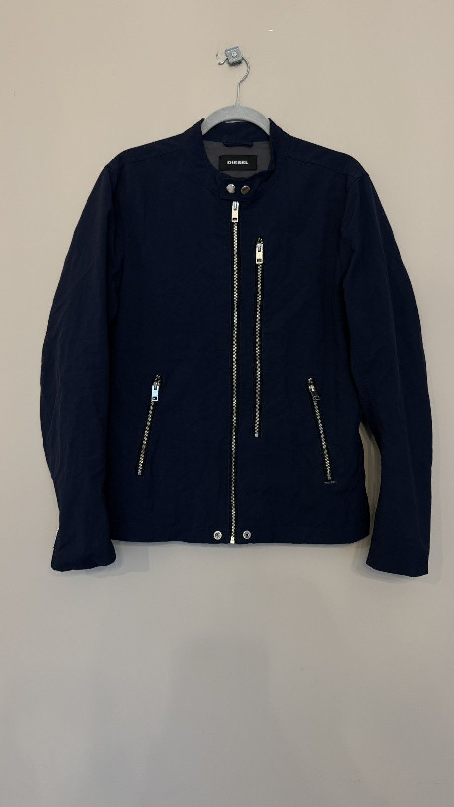 Diesel Diesel navy jacket zip up high quality size L bomber Size US L / EU 52-54 / 3 - 1 Thumbnail