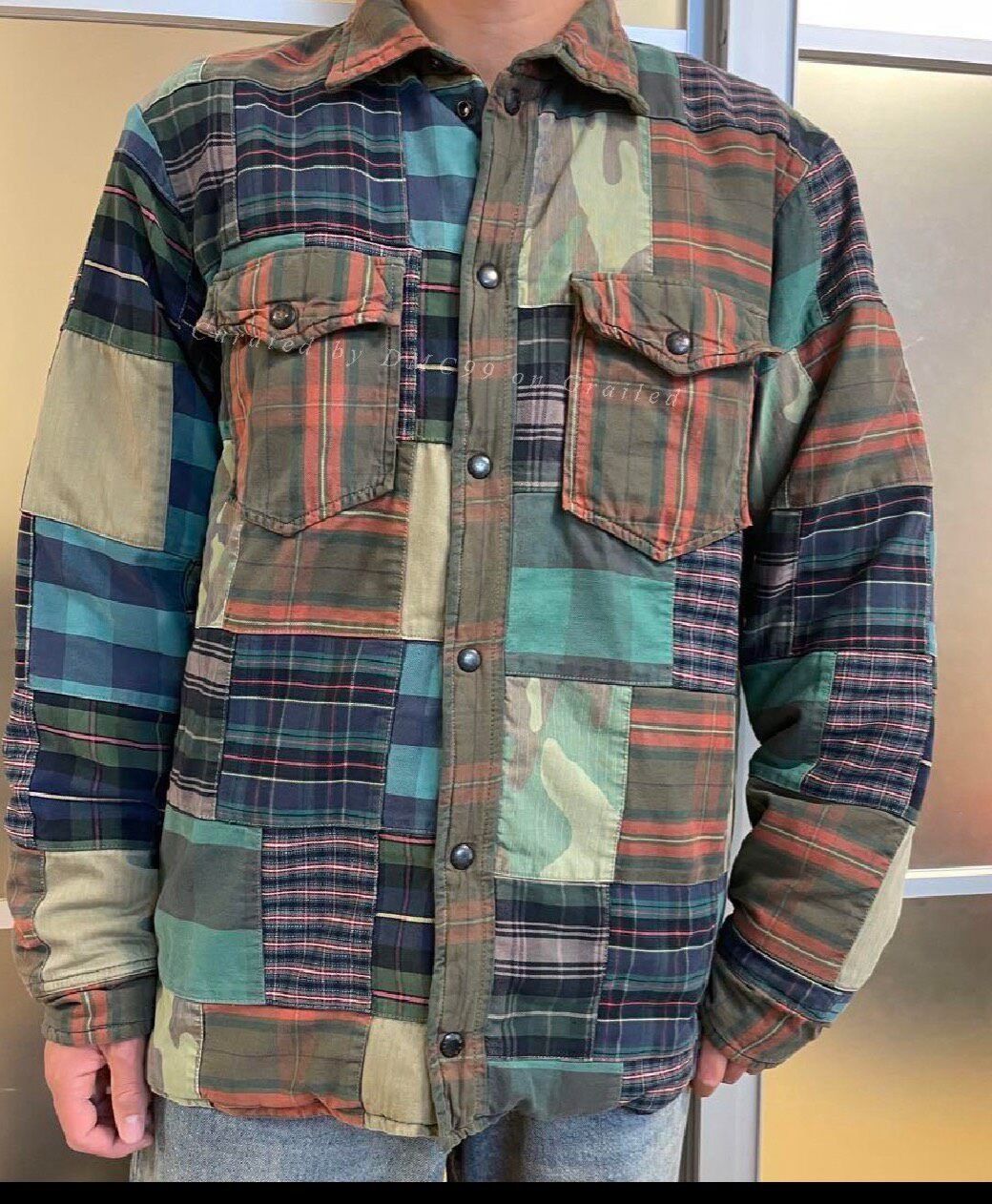 Ralph Lauren Ralph Lauren Patchwork Thick Shirt Jacket Size US M / EU 48-50 / 2 - 1 Thumbnail