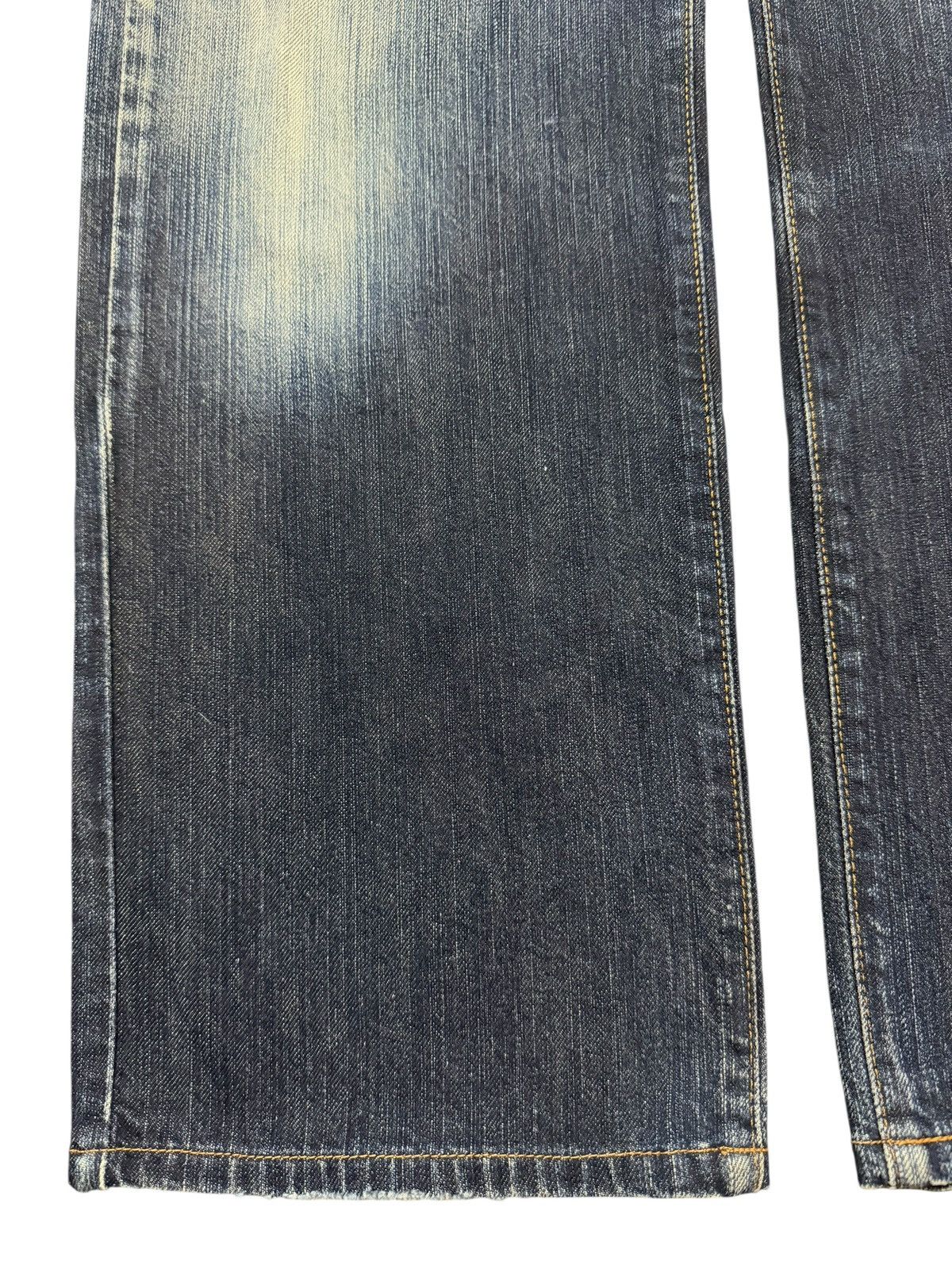 Edwin Vintage Edwin Blue Faded Wash Clawmark Style Wide Leg Baggy Size US 33 - 7 Thumbnail