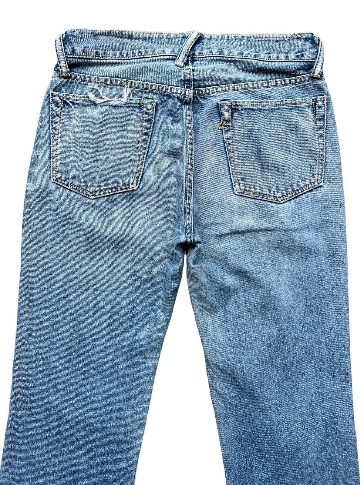 45rpm Vintage 45RPM Japan Distressed Faded Denim Jeans 29x30 Size US 29 - 5 Thumbnail