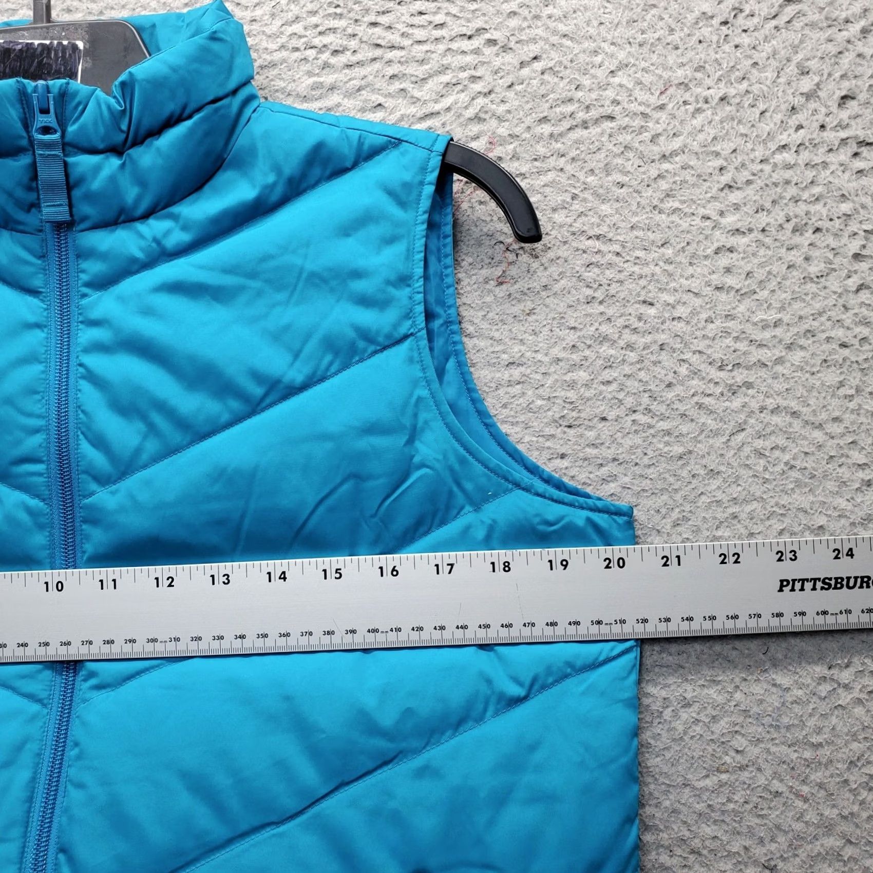 Lands' End Lands' End Down Puffer Vest Womens S Blue Quilted Winter Sleeveless Full Zip Vest Size S / US 4 / IT 40 - 4 Thumbnail