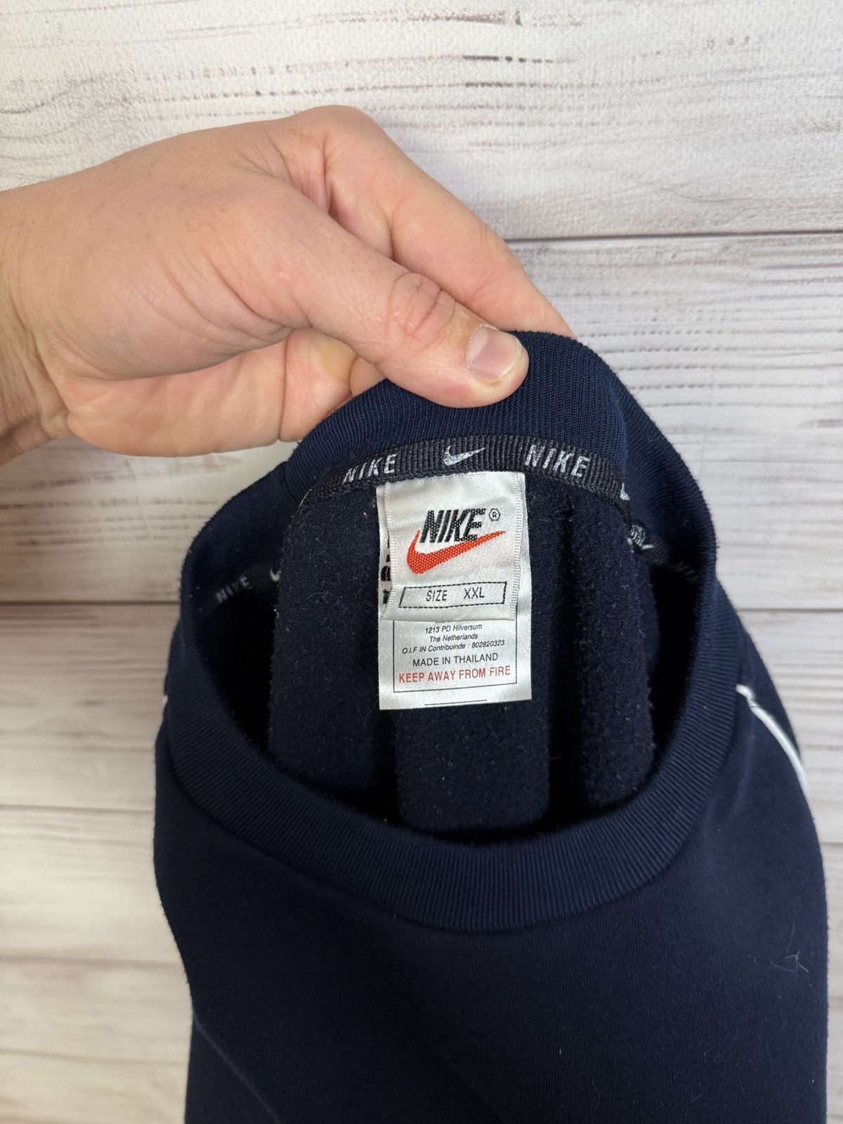 Vintage Nike Vintage Hoodie Big Logo Boxy Japanes Size US XXL / EU 58 / 5 - 10 Thumbnail