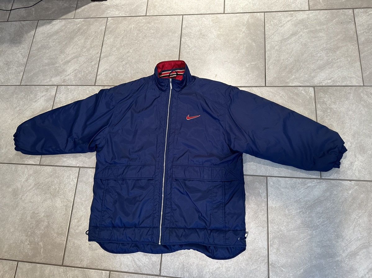 Nike × Vintage 90s Vintage Nike Swoosh Y2K Retro Coat/Jacket Size US XL / EU 56 / 4 - 2 Thumbnail