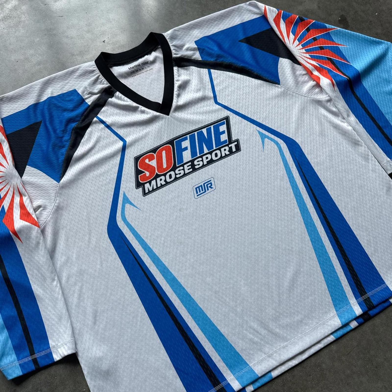 Other Vintage Y2k Mrose Sport Blue & White Hockey Jersey Size US XL / EU 56 / 4 - 3 Thumbnail