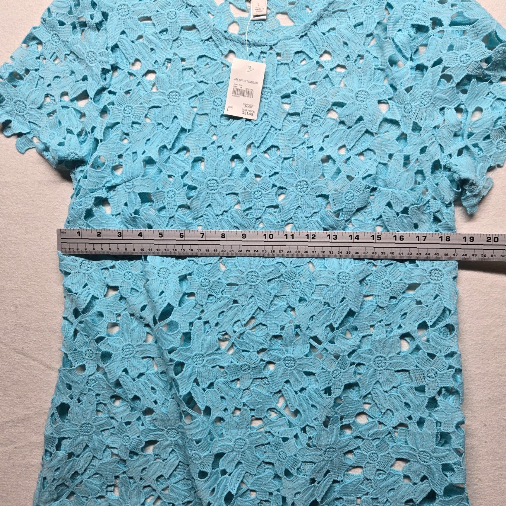 Vintage Est. 1946 Floral Lace Crochet Cut Out Flower Boho Cottage L Large NEW Shirt Est. 1946 Floral Lace Crochet Cut Out Flower Boho Cottage L Large NEW Size L / US 10 / IT 46 - 5 Thumbnail