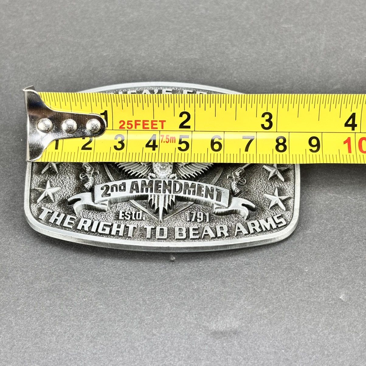 Other America Second Amendment 2A, 2nd, Freedom, Guns ASilver Tone Size ONE SIZE - 8 Thumbnail