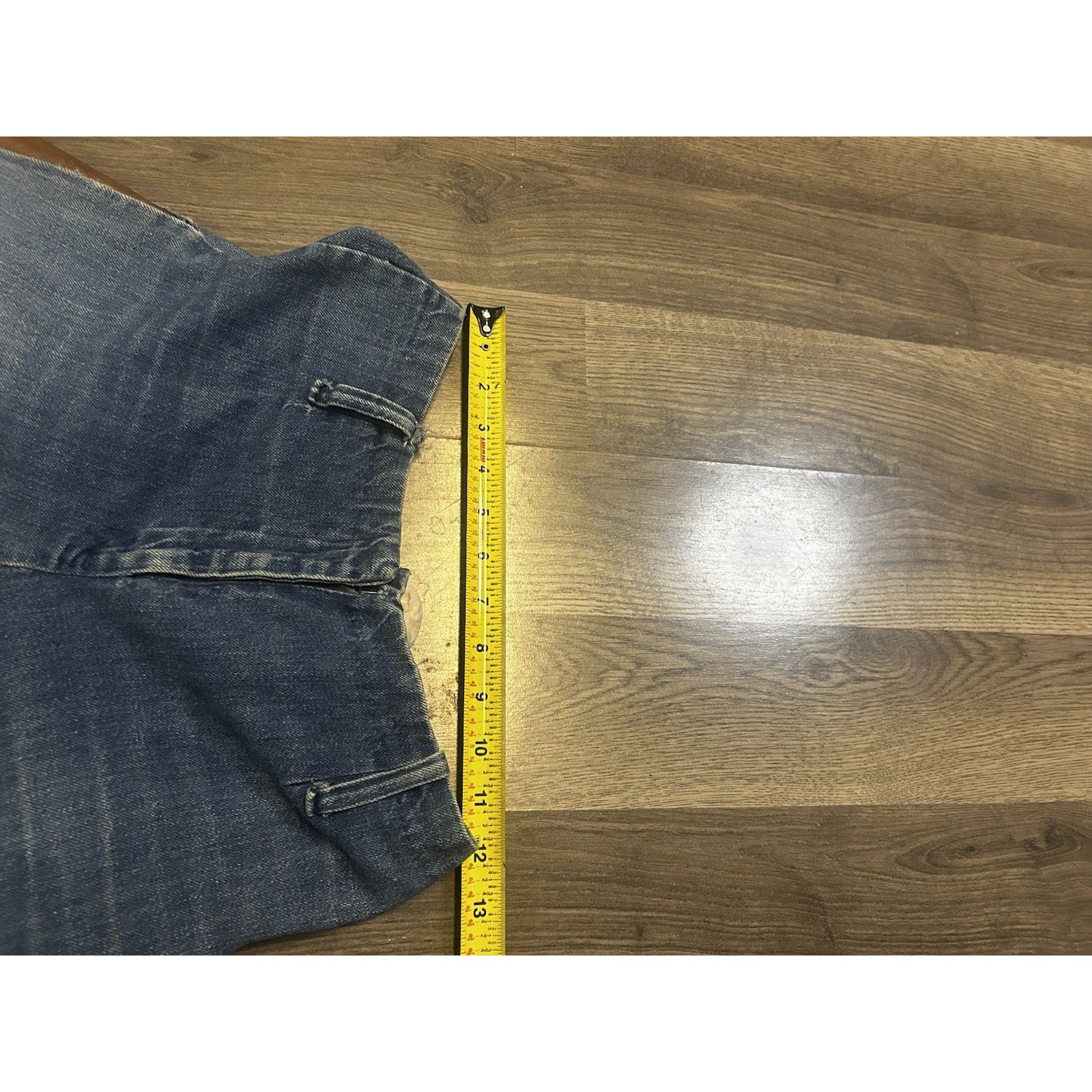 Other Vintage Homemade Denim Leather Velvet Quilted Sewn Skirt Size 26" / US 2 / IT 38 - 21 Thumbnail