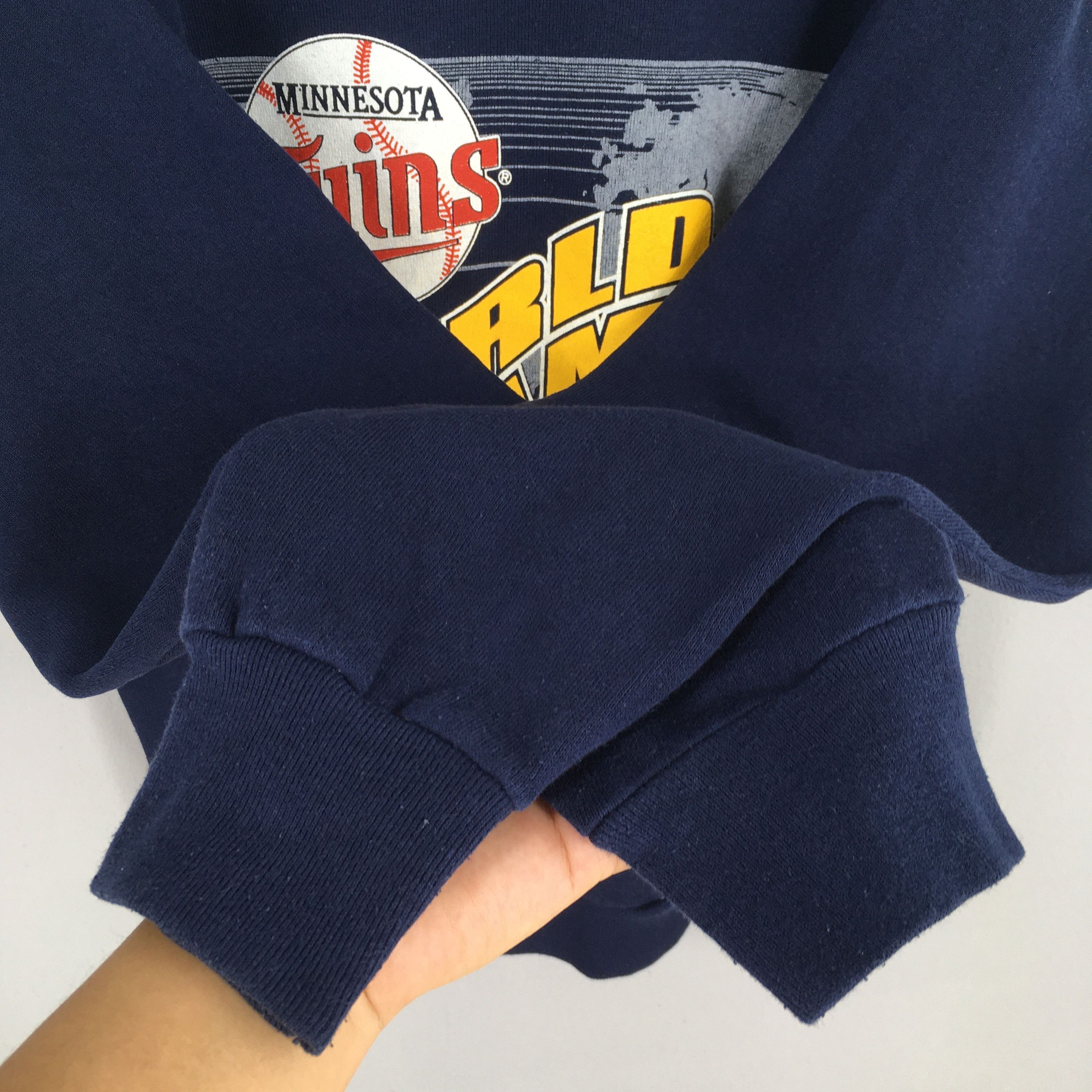 MLB Vintage 90s Minnesota Twins MLB Sweatshirt XLarge Size US XL / EU 56 / 4 - 4 Thumbnail
