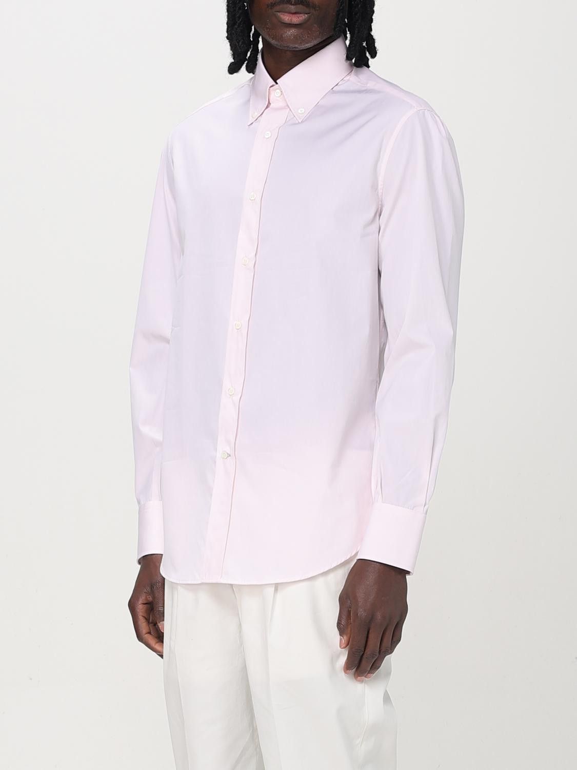 Brunello Cucinelli o1y0526 Solid Color Shirt in Light Pink Size US XXL / EU 58 / 5 - 4 Thumbnail