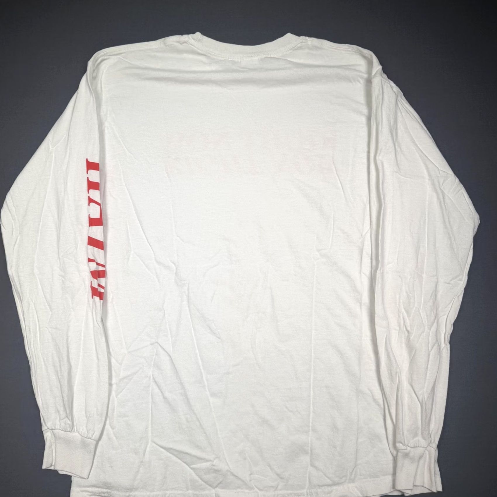 Gildan Haim Right Now Shirt Mens Large White Long Sleeve Band Graphic Tee Gildan Size US L / EU 52-54 / 3 - 6 Thumbnail