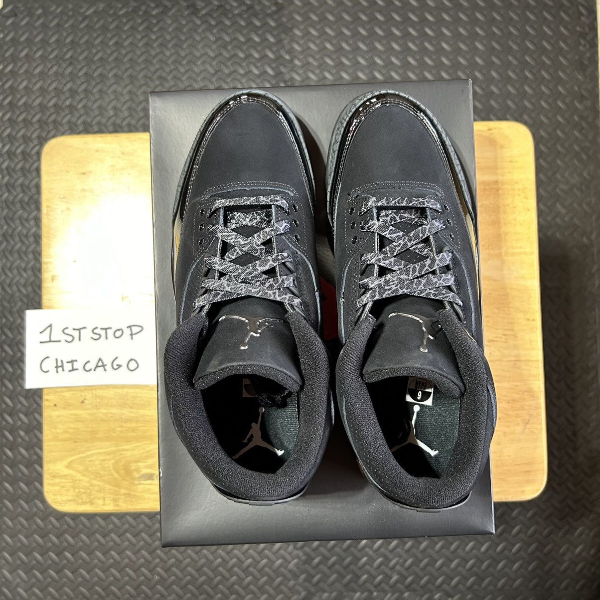 Designer × Jordan Brand × Nike Air Jordan 3 Retro Black Cat 2025 CT8532-001 Men’s 9 NEW Size US 9 / EU 42 - 4 Thumbnail