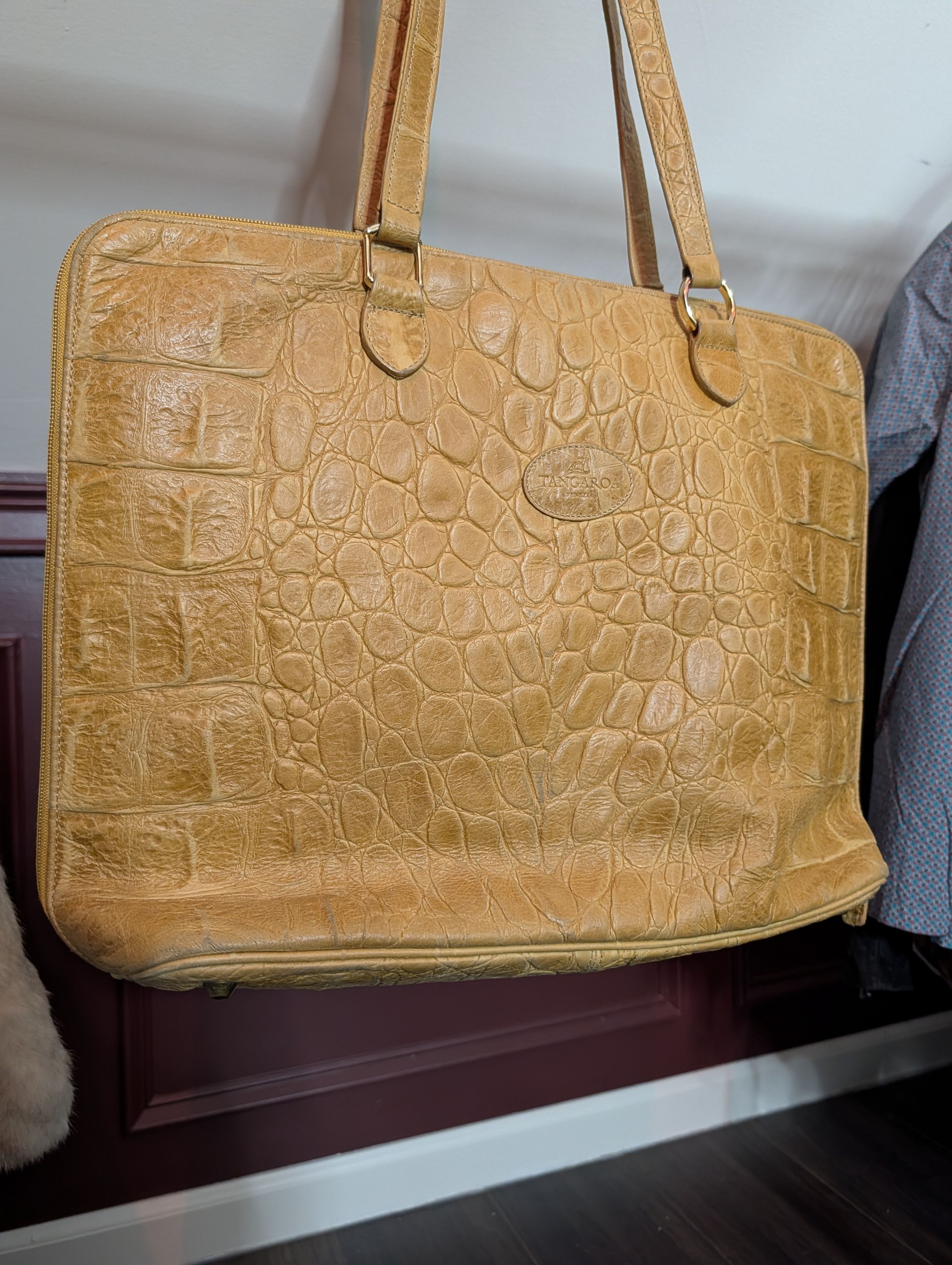 Italia Independent TANGAROA Real Crocodile XL Zip Double Handle bag Size ONE SIZE - 2 Thumbnail