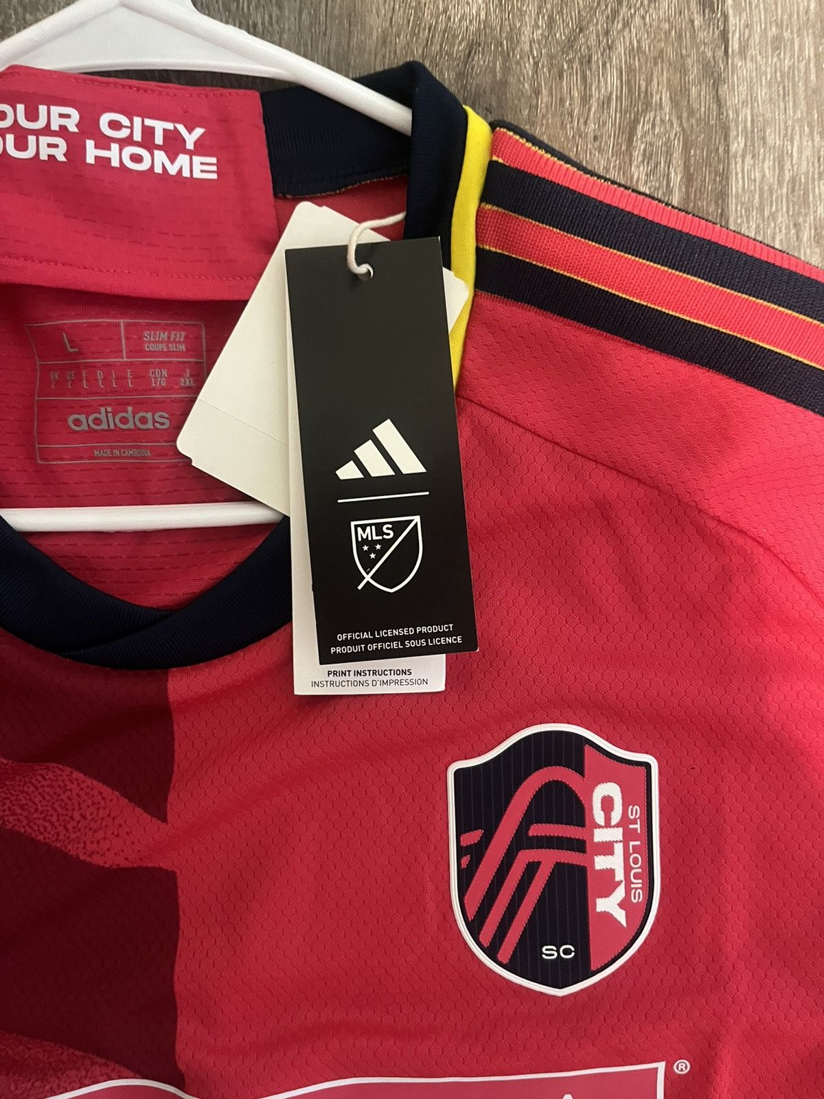 Adidas St Louis city Authentic jersey 23/24 Size US L / EU 52-54 / 3 - 5 Thumbnail