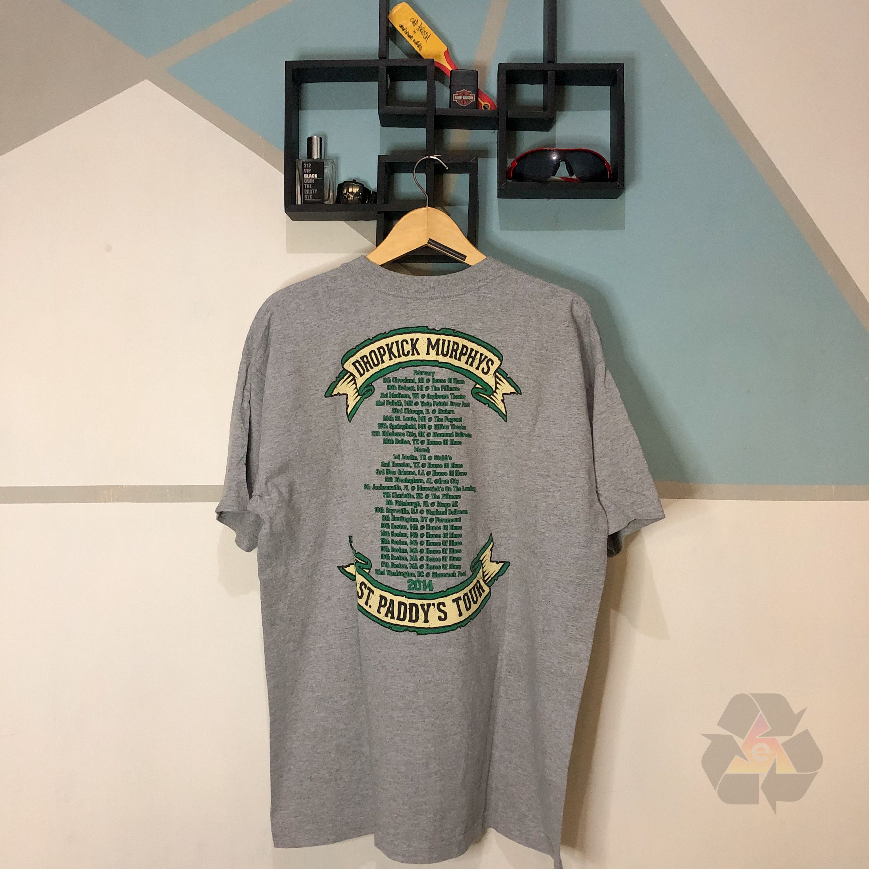 Band Tees Dropkick Murphys St Paddy's Tour 2014 T-Shirt Size US XL / EU 56 / 4 - 10 Thumbnail