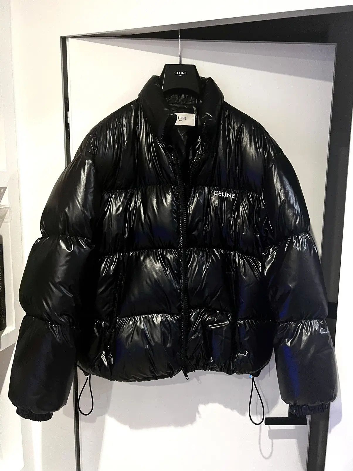 Celine × Hedi Slimane Celine Hedi Black Puffy Jacket Size US M / EU 48-50 / 2 - 4 Thumbnail