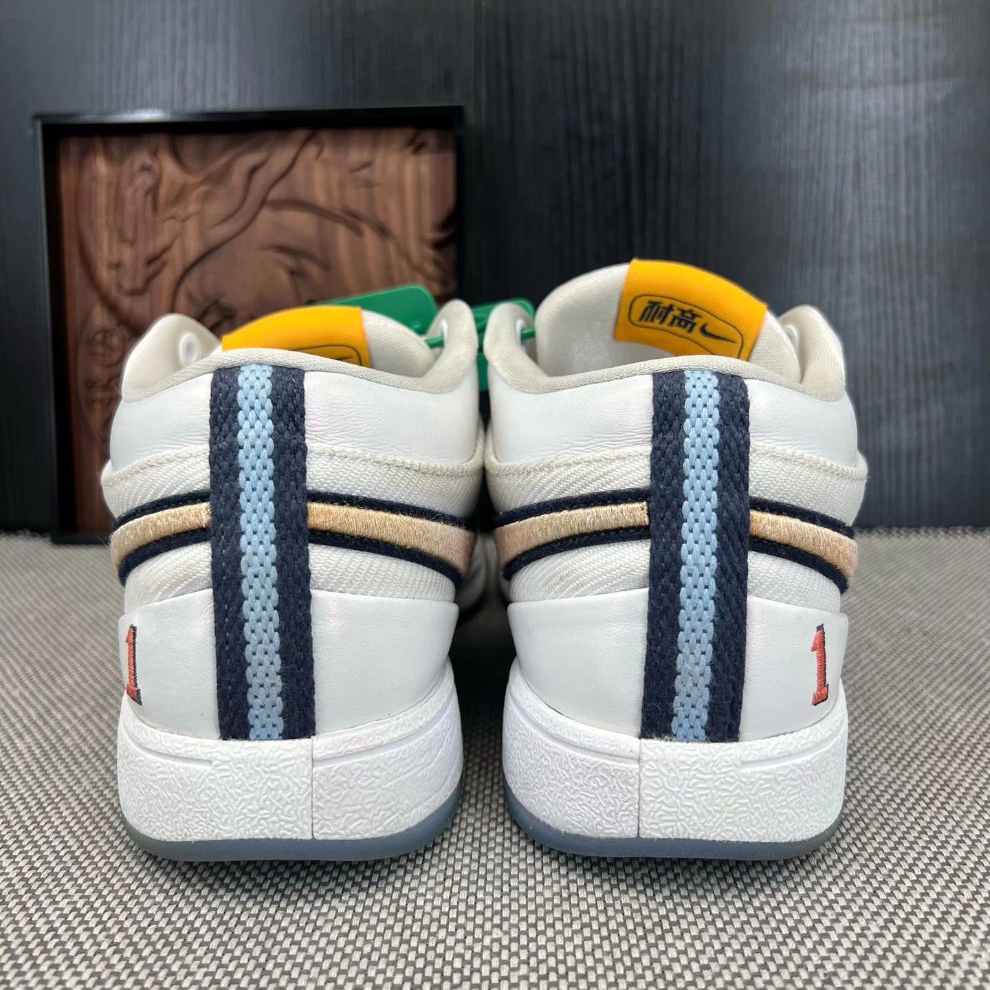Other Nike Air Force 1 '07 White Blue 44.5 OG Box 240 Size US 10.5 / EU 43-44 - 5 Thumbnail