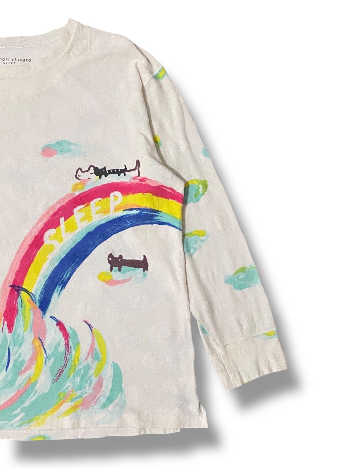 Designer × Japanese Brand × Tsumori Chisato Tsumori Chisato Sleep Loungewear Fullprint Cat On Rainbow Size US M / EU 48-50 / 2 - 4 Thumbnail