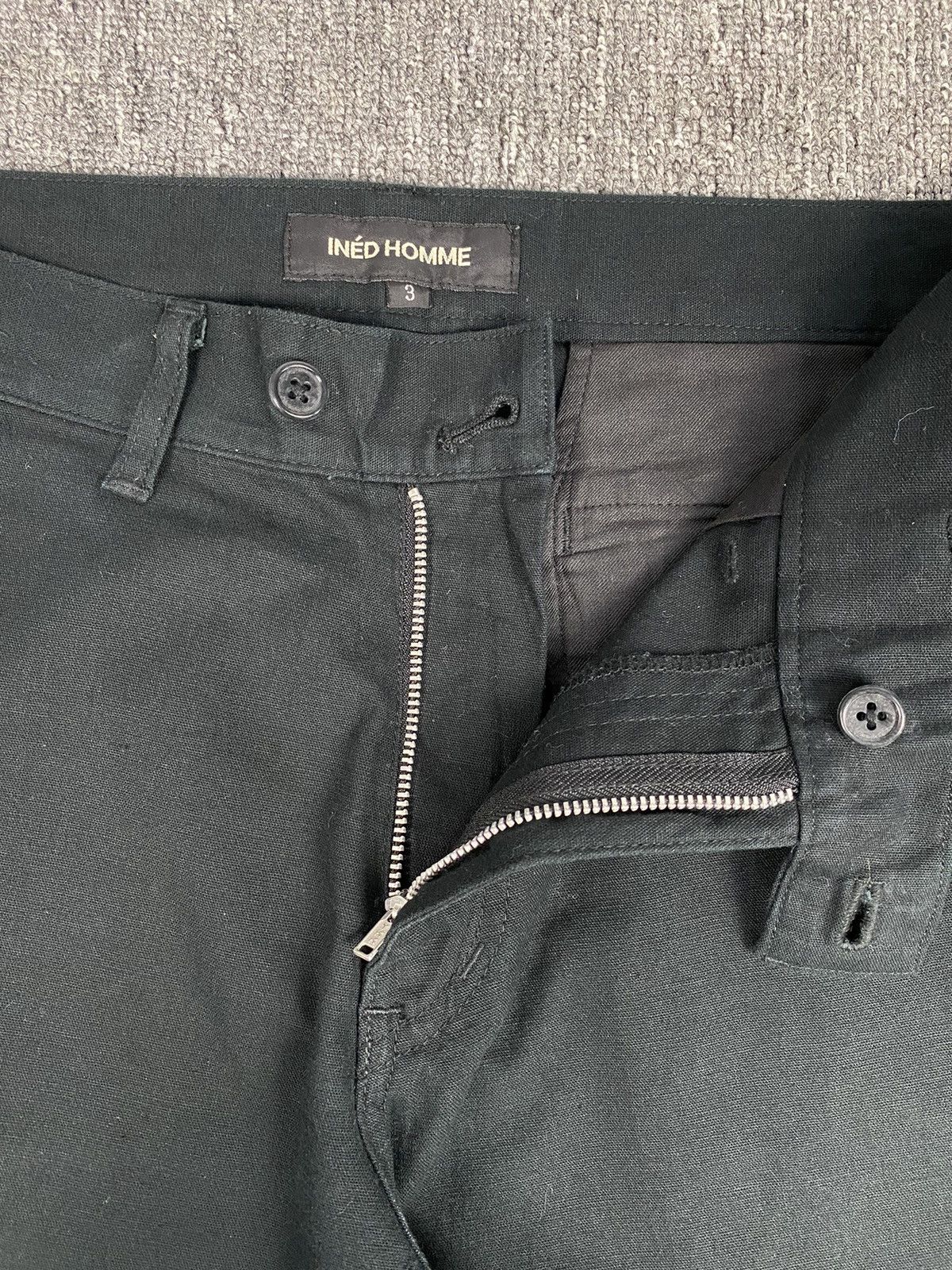 Yohji Yamamoto Yohji Yamamoto Ined Homme Straight Black Pant Size US 32 / EU 48 - 6 Thumbnail