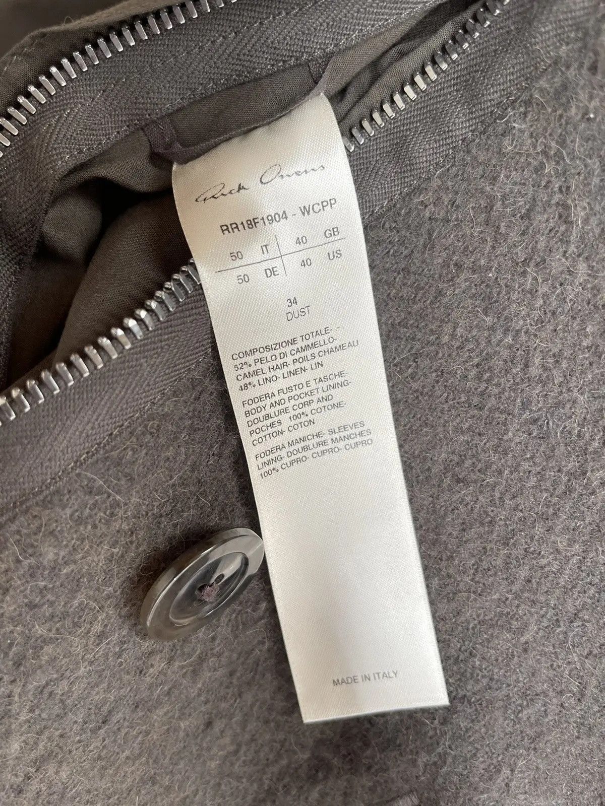Rick Owens FW18 Sisyphus Runway Bell Coat Size US M / EU 48-50 / 2 - 14 Thumbnail