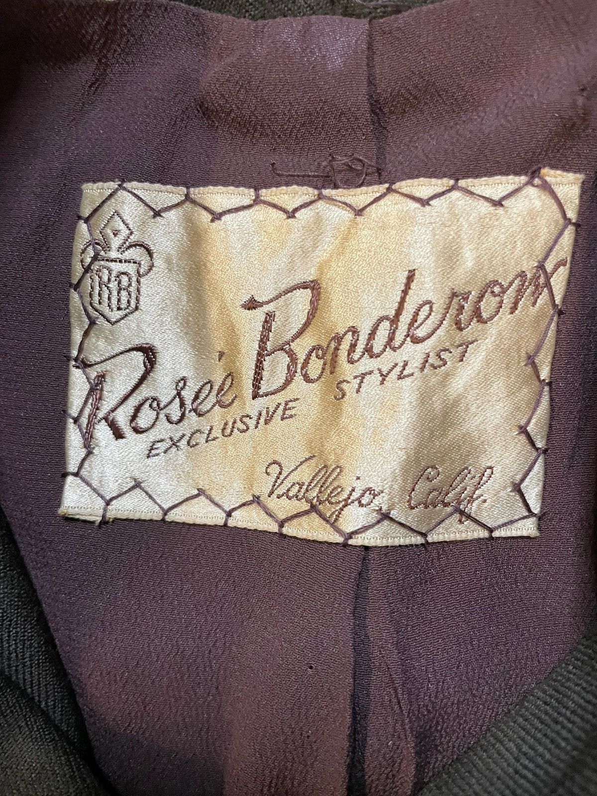 Other Vintage 1940s Rosee bonderson brown blazer Size 38S - 3 Thumbnail