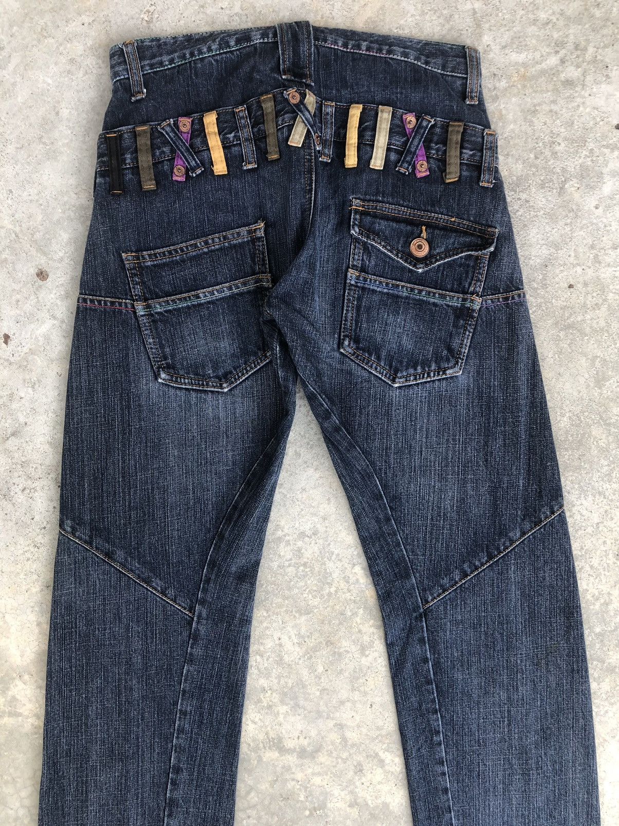 Hysteric Glamour Japanese Sirmione Double Waist Distressed Jeans Size US 29 - 8 Thumbnail