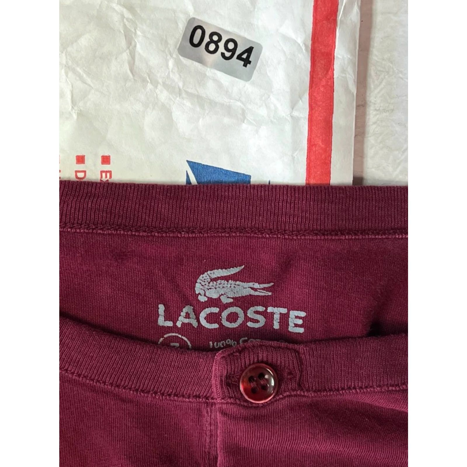Lacoste Lacoste Shirt Mens 2XL Red Quarter Button Up T Shirt Size 2XL US 2XL Button Lacoste Shirt Mens Red 2XL Quarter Button Up T Shirt Size US XXL / EU 58 / 5 - 6 Thumbnail