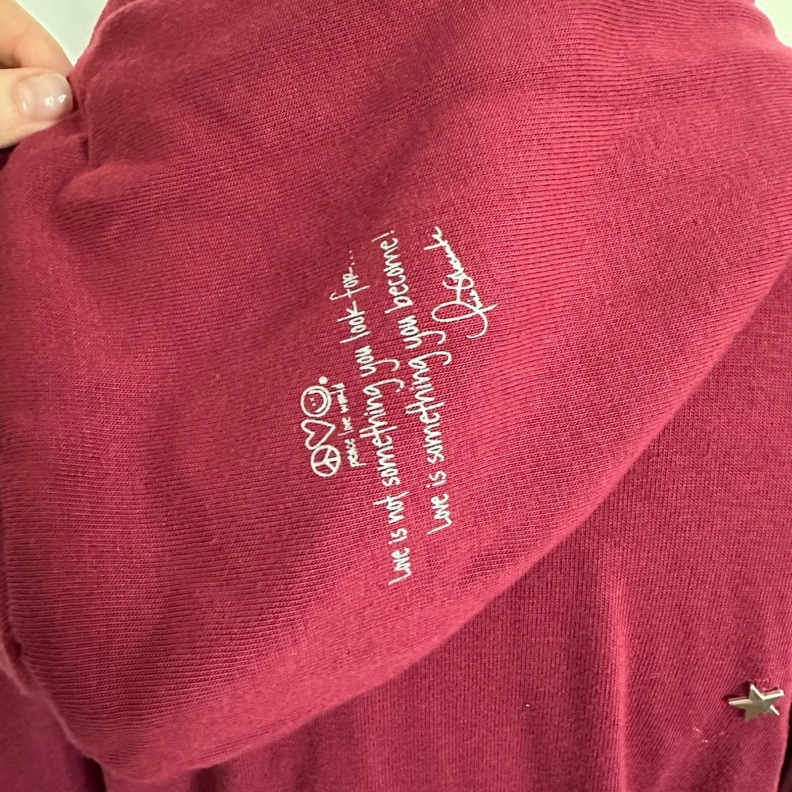 Other NWOT Peace love world Star studded embroidered Hoodie! Small Size S / US 4 / IT 40 - 7 Thumbnail
