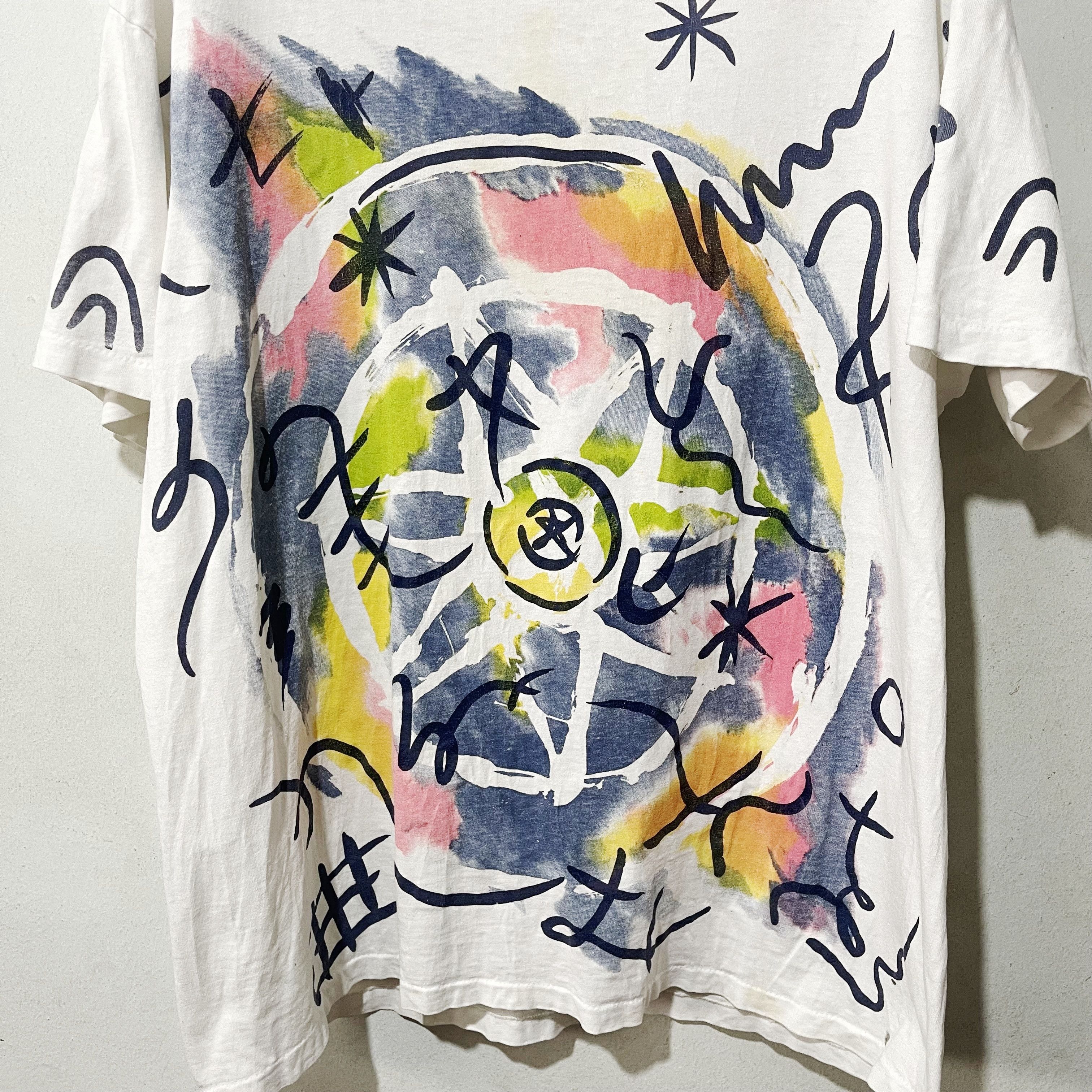 Vintage Vintage 90s Jacques Moret Abstract Art Shirt Size US L / EU 52-54 / 3 - 2 Thumbnail
