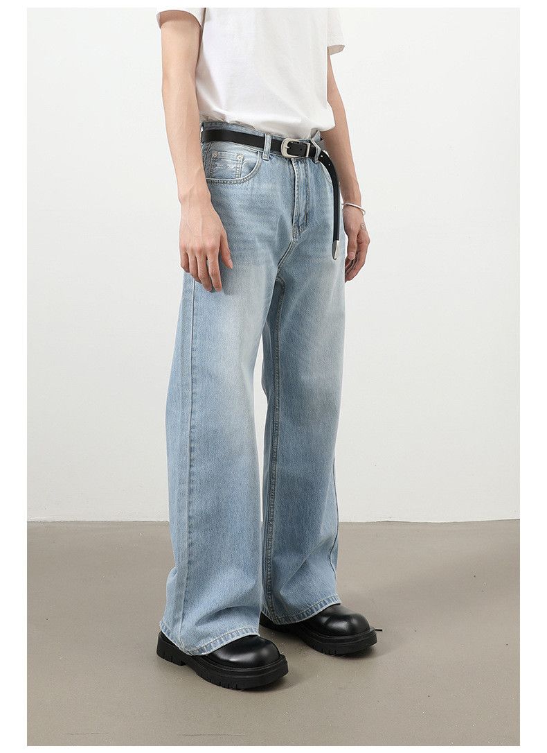 Japanese Brand Men's Japanese Retro Straight Street Classic Washed Jeans Size US 32 / EU 48 - 3 Thumbnail