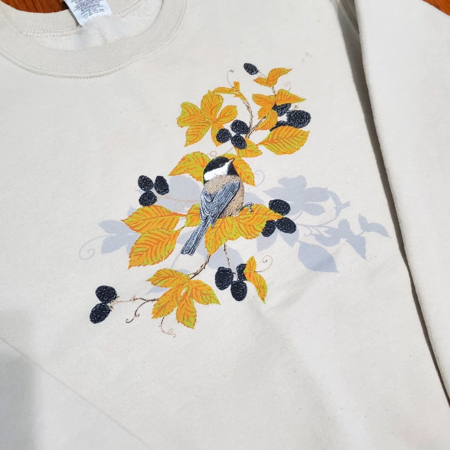 Jerzees VINTAGE Jerzees Sweatshirt Adult M Brown 90s Bird Logo Pullover Crew Neck Cotton Fleece Regular Men Size US M / EU 48-50 / 2 - 4 Thumbnail